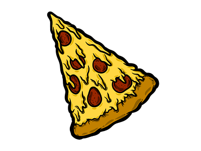 Anyone for pizza? art colour design digital graphic design illustration medibang pizza pizza slice slice