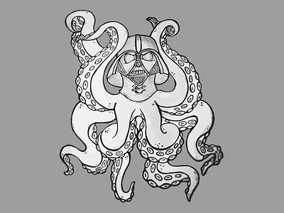 Octo-Darth adobe illustrator adobe illustrator cc darth darth vader darthvader design digital drawing graphic graphic design graphic design illustration octo octo darth