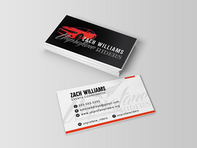 Car Club Business Cards branding business card business card design business card mockup car club illustrator indesign