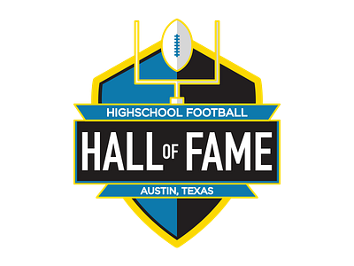 Hall Of Fame crest football hall of fame high school logo sports