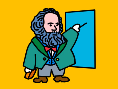blue beard Marx icon