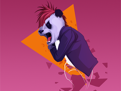 Pandas Not Dead. 2d animal character character design ecology environment illustration vector