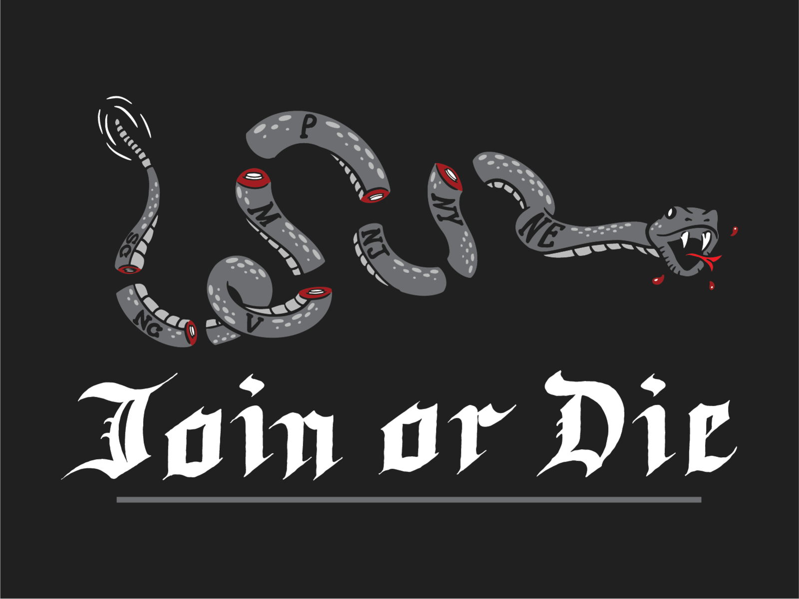 Join Or Die by Michael Deschenes - Undrafted Designs on Dribbble
