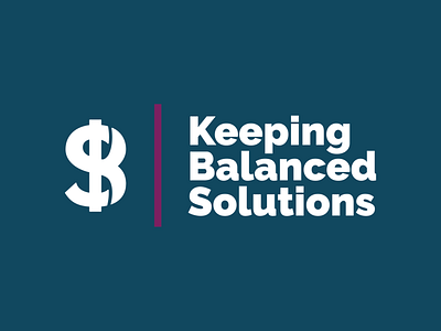 Keeping Balanced Solutions bold bookkeeping branding design finances illustration logo design minimalist mock up mockup modern money monogram raleway stationary