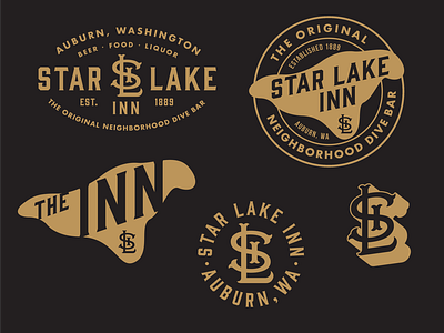 Star Lake Inn Branding/T-Shirt Designs