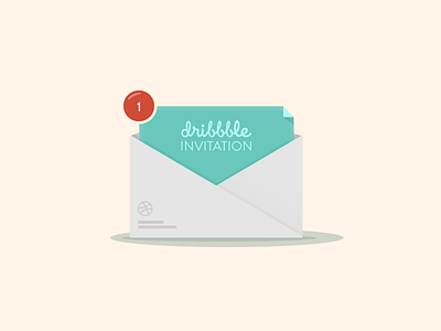 1 dribbble invite up for grabs card dribbble envelope icon invitation invite player prospect