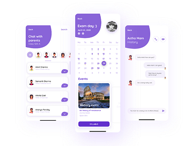 School app UI design uiux figma