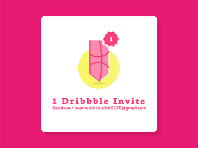 Dribbble Invite dribble invite illustration invite invite design invite friends invite giveaway invites vector vector illustration