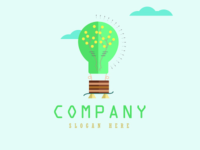 Hot Air Balloon + Bulb adobe illustrator brand design brand identity branding daily logo dailylogochallenge flat design graphic design icon illustration logo logomark logos mark minimal vector