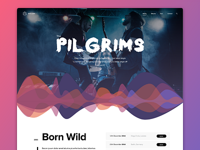 Pilgrims - The Band adobexd band music ux