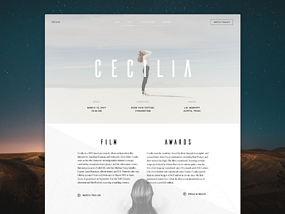 Cecilia - Short Film adobexd ux web