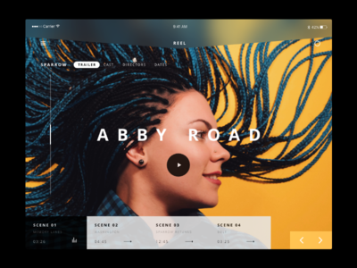 Reel - Abby Road adobexd film ipad ux