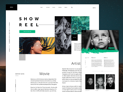 Show Reel - Web Pages adobexd ux website