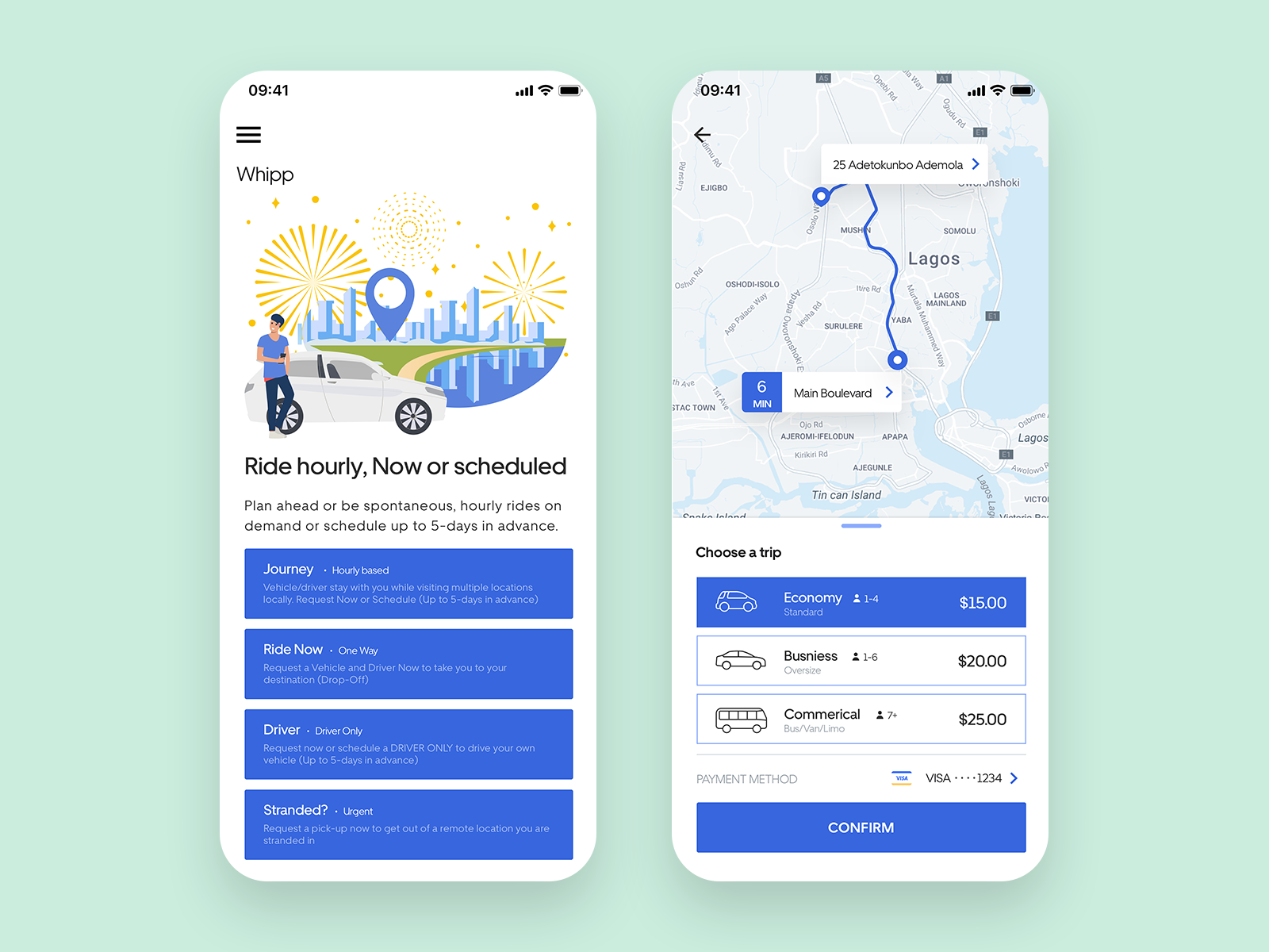 Ride booking app- Passenger app by Bilal Asim on Dribbble