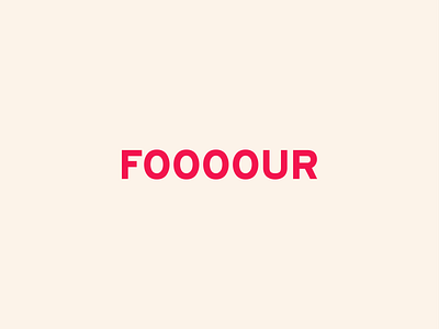 FOOOOUR app blender branding design flat icon illustration logo typography web