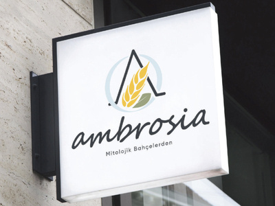 Ambrosia logo farm logo logo logo design logo design branding natural