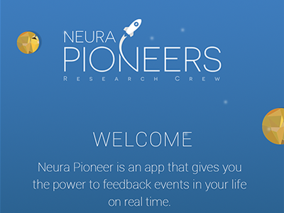 Neura Pioneers App ai app design iot mobile