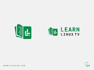 Learn Linux TV branding design graphic design icon logo minimal vector