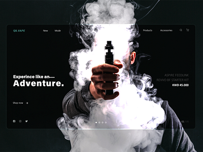 Q8Vape - Landing Page branding creative design gulf illustration ui uiux web webdesign