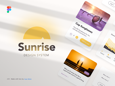Free Figma Design System - Sunrise