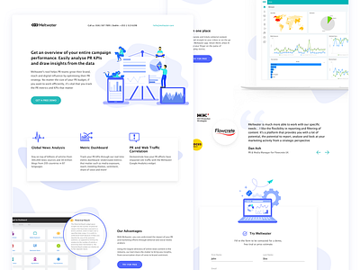 MW landing page redesign clean design illustraion landing page layout modern redesign typography web