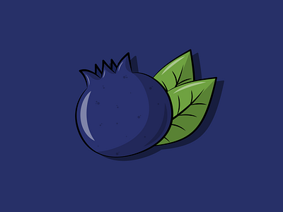 Blueberry art blueberry colors design flat illustration logo logodesign logos vector