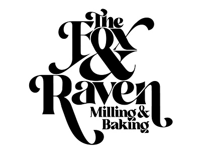 The Fox & The Raven Bakery - concept 1 bakery fox packaging raven