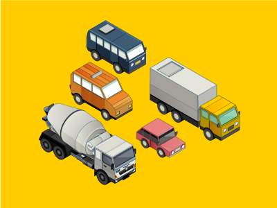 Vehicles WIP car icon illustration illustrator indonesia machine vector vehicle yellow
