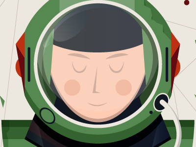 Xmas astronaut astronaut christmas digital green greeting illustration illustrator indonesia steampunk vintage xmas
