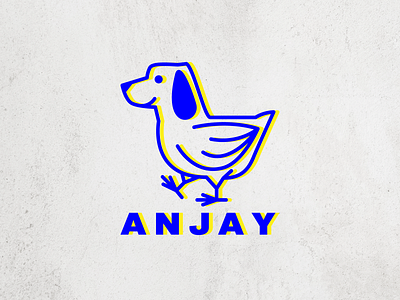 anjay animal branding chicken dog dog illustration icon illustration indonesia logo vector