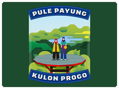Pule Payung Jogjakarta forest green illustration indonesia instagram jogjakarta mountain people photo travel