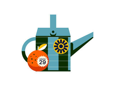 Untitled design fruit icon illustration illustrator indonesia minimal orange plant vector