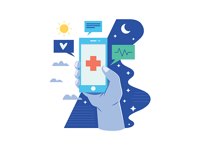 Healthy Apps covid digital doctor editorial icon illustration indonesia medicine telemedicine vector