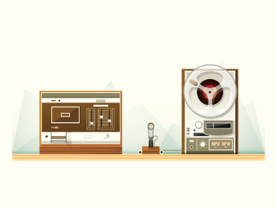 Machina digital editorial icon illustration indonesia jakarta machine music retro vector vintage