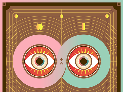Infinity Eye design digital editorial eye icon illustration impossible infinity nft pattern vector