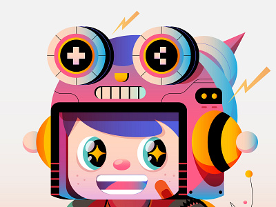 Pinku Rocket Boy boy character cute digital human icon illustration indonesia kids nft pfp pink retro rocket vector