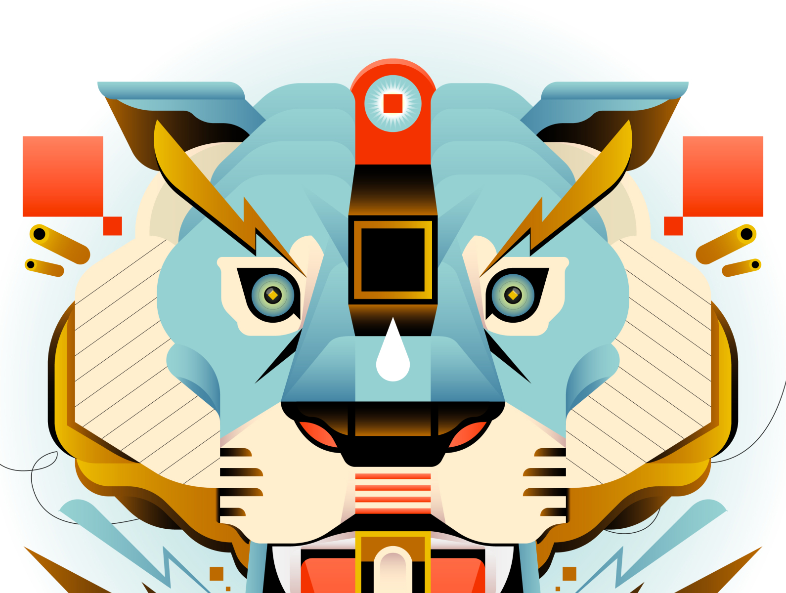 Water Tiger by Tommy Chandra on Dribbble