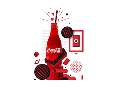 coca cola christmas art ball bottle cafe christmas coca cola digital happy illlustration red vector