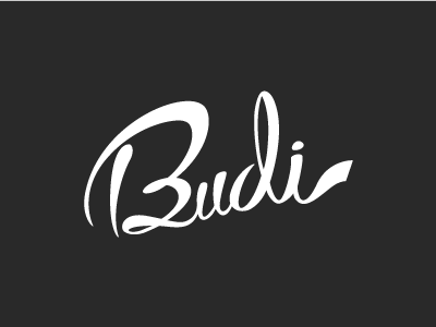 Budi Typo black design indonesia lettering logo type typo typography white write