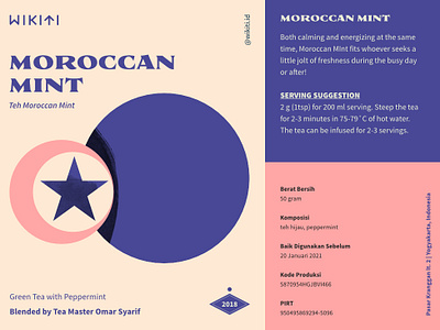 Morocco design drink indonesia layout minimal modern packaging tea typography