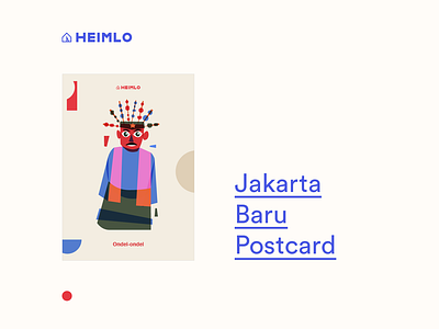 Jakarta Baru color design graphic icon indonesia jakarta layout postcard white