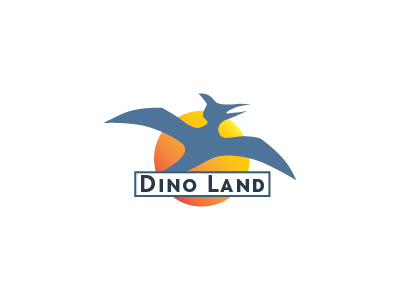 Day 35 Dinosaur Amusement Park Logo challenge daily dailylogochallenge dino dinoland illustrator land logo