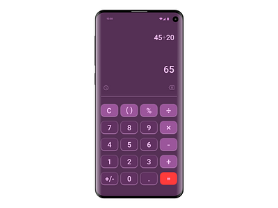 Day 4 Calculator adobe xd android calculator challenge daily dailyui4 dailyuichallenge samsung samsung galaxy s10 ui