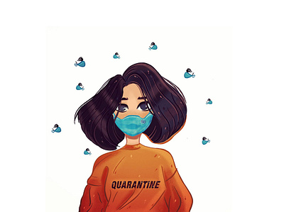 Quarantine! stay safe! corona illustration procreate quarantine stay home stay safe