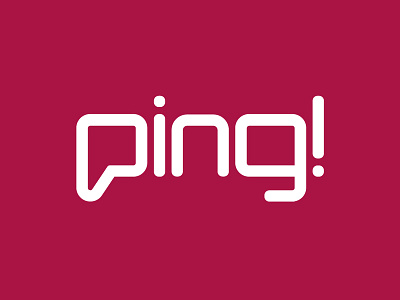 Ping branding logo logo a day logotype vector