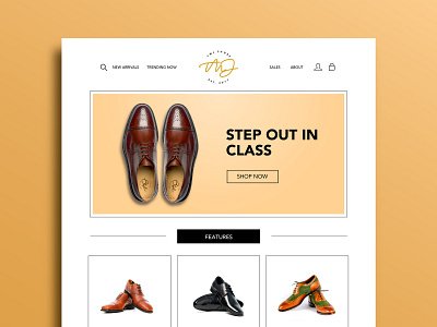 Landing Page for TMJ Shoes branding creative design digital fashion footwear landing page lifestyle minimal premium start up ui ux web