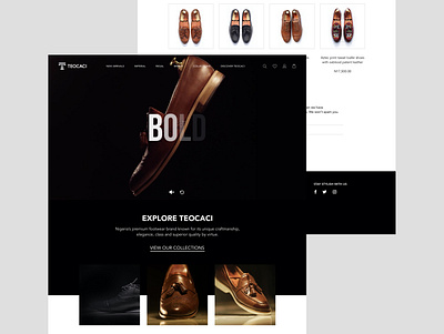 Teocaci Website Design branding digital design fashion minimal product design user interface design ux design website design