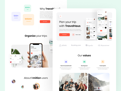 Travel App Product Page
