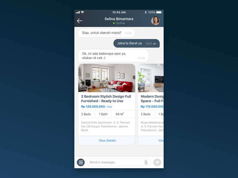 Chat Commerce Exploration interface design commerce chat bubble chat