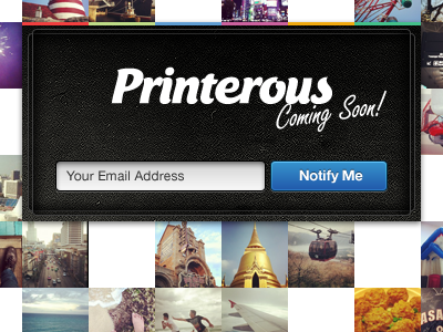 Printerous Coming Soon! coming soon form images landing page textures